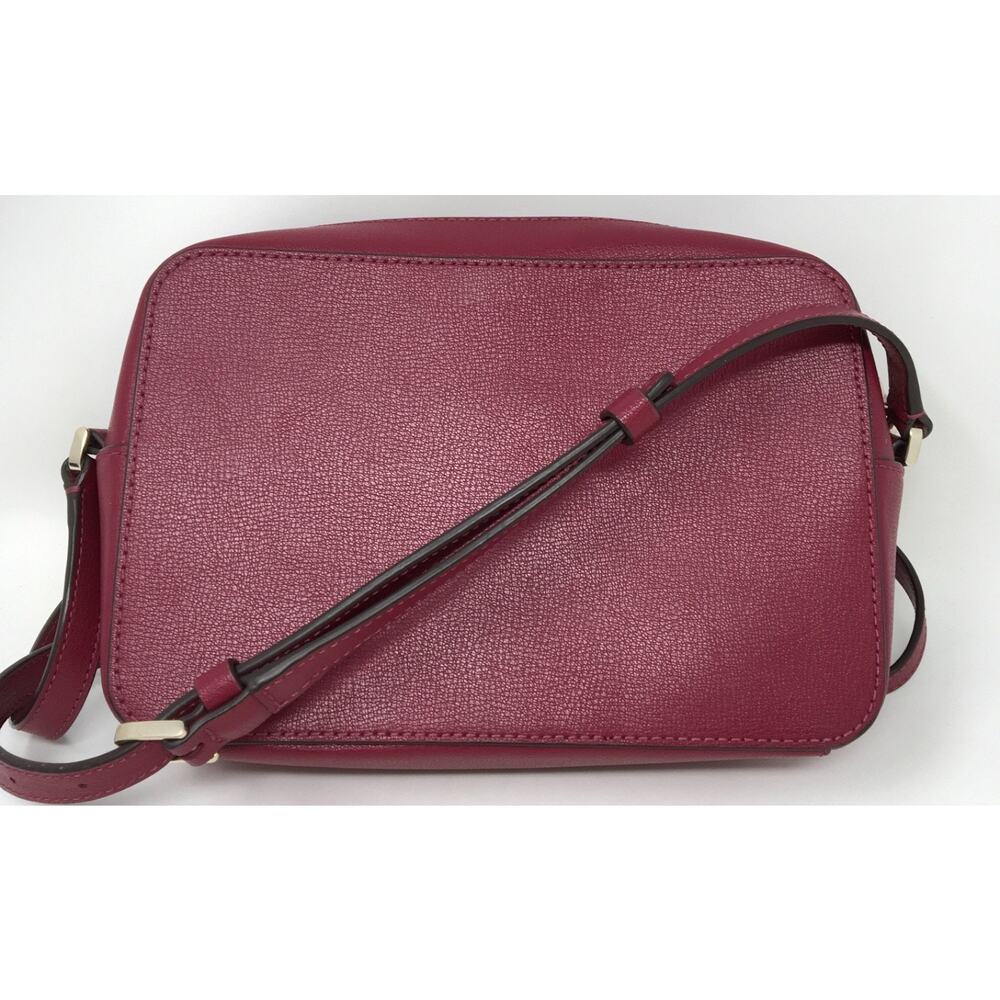 Kate Spade New York Harper Berry Leather Crossbody Purse Handbag WKR00062 - Picture 4 of 6